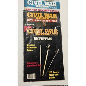 Civil War History Magazines & Historical Art Prints Bundle-3. 1987, 1987, 1991
